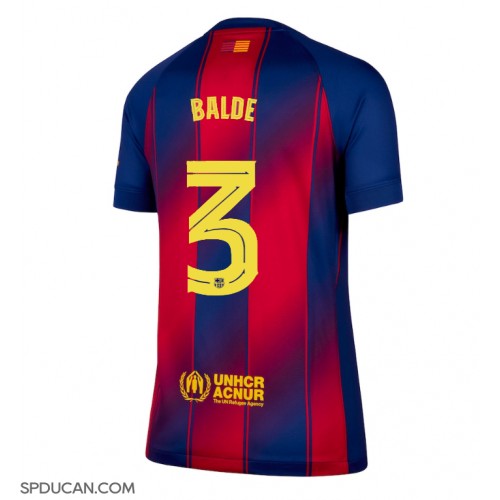 Zenski Nogometni Dres Barcelona Alejandro Balde #3 Domaci 2025-26 Kratak Rukav Zenski Nogometni Dres Barcelona Alejandro Balde #3 Domaci 2025-26 Kratak Rukav